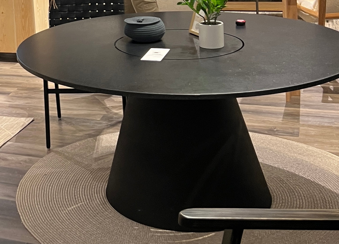 Dome Dining Table - Granite / Metal